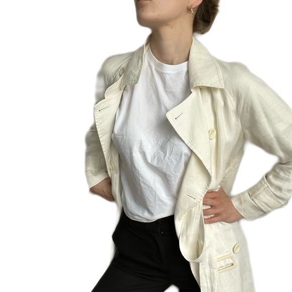 Artistic Linen Coat - Picture 1 of 5